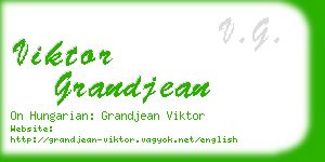 viktor grandjean business card